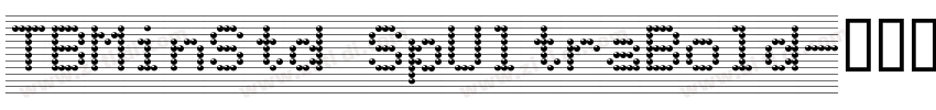 TBMinStd SpUltraBold字体转换